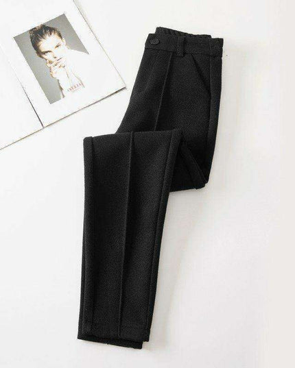 Cozy Chic Women's Velvet Harem Pants for Winter