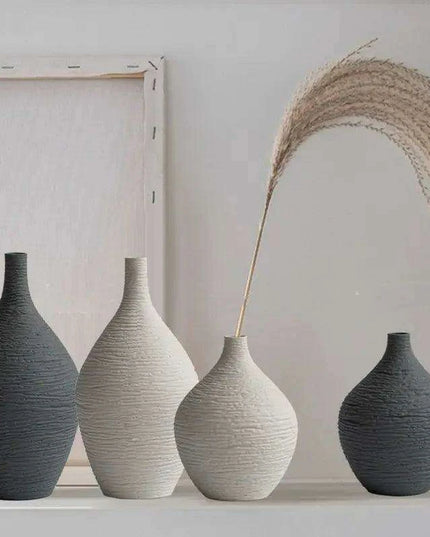 Ceramic Vase Set: Nordic Elegance for Timeless Home Decor and Gifting