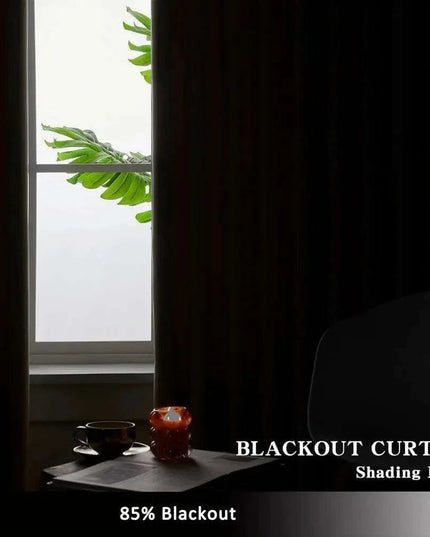 Elegantly Insulated Blackout Pleated Curtain Set - 84x96 Inches