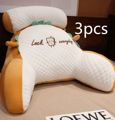 Sofa Fluffy Cushion Luncheon Pillow Triangle Reading Cushion Bedside S