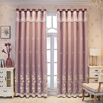 Peekaboo Studio Double Open Yarn Curtain Set - Integrated Shading Desi