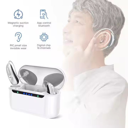 Peekaboo Studio Bluetooth Hearing Aid - 16 Channels, Rechargeable, APP