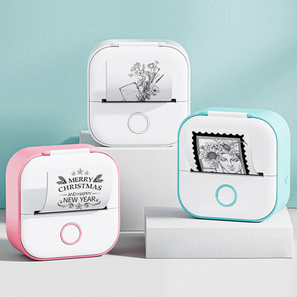 Portable Mini Thermal Label Printer Home Photo Printer Student Wrong Q