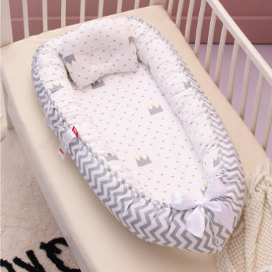 Peekaboo Studio Cotton Crib Bed - Soft & Breathable for Ultimate Comfo