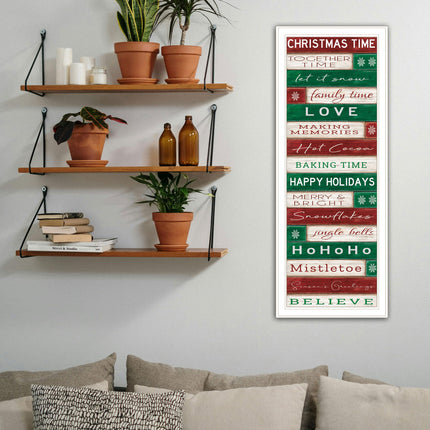 Cindy Jacobs Christmas Time White Framed Wall Art - Multicolor Print
