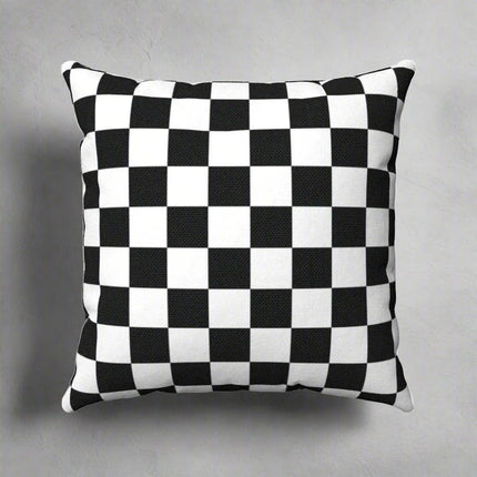 Reversible Chic Black & White Pillow Cover