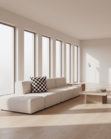 Reversible Chic Black & White Pillow Cover