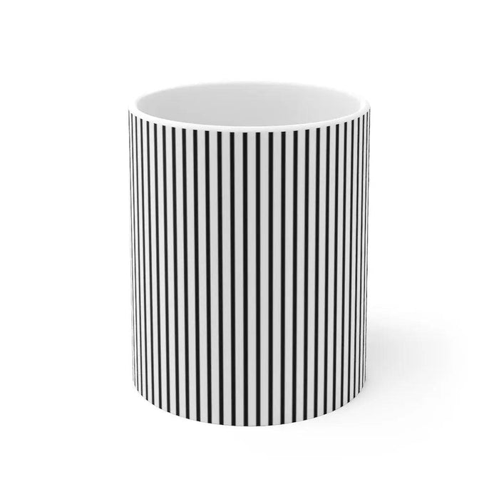 Chic Modern Striped Ceramic Mug