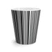 Elegant Modern Black & White Striped Latte Mug