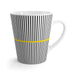 Modern Monochrome Wave Design Latte Cup