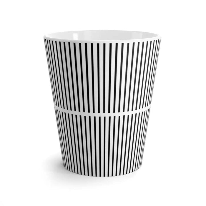 Wave of Monochrome Elegance Latte Mug