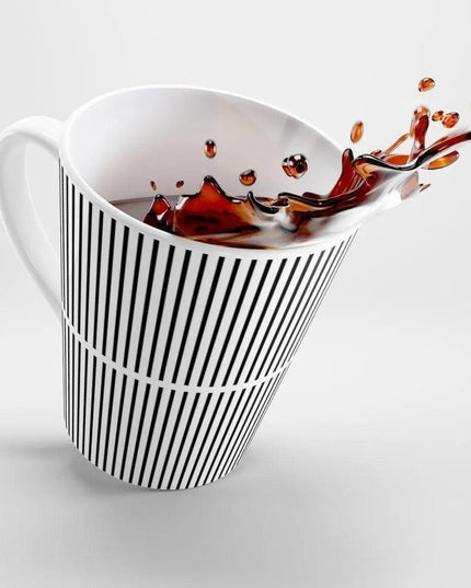 Elegant Monochrome Latte Mug