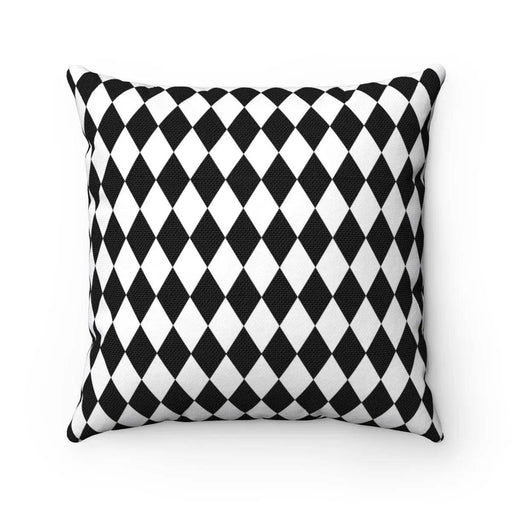 Black and white diamond shaped classic decorative cushion cover