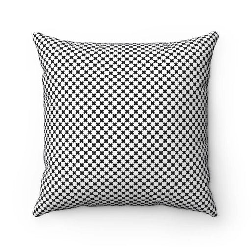 Black and White polka crosses decorative cushion cover