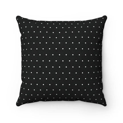 Reversible Chic Polka Dot Pillow Cover in Black & White