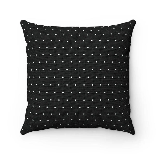 Reversible Chic Polka Dot Pillow Cover in Black & White