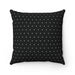 Black and white polka dots decorative cushion cover