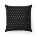 Versatile Reversible Decorative Pillowcase - Black & White Polka Dot Cover