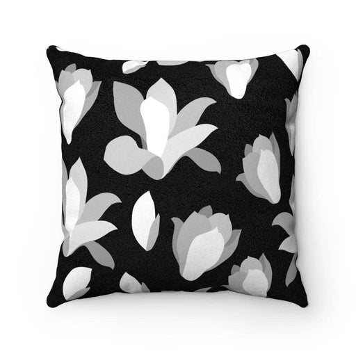Eco-Friendly Black & White Rose Reversible Microfiber Pillow Collection