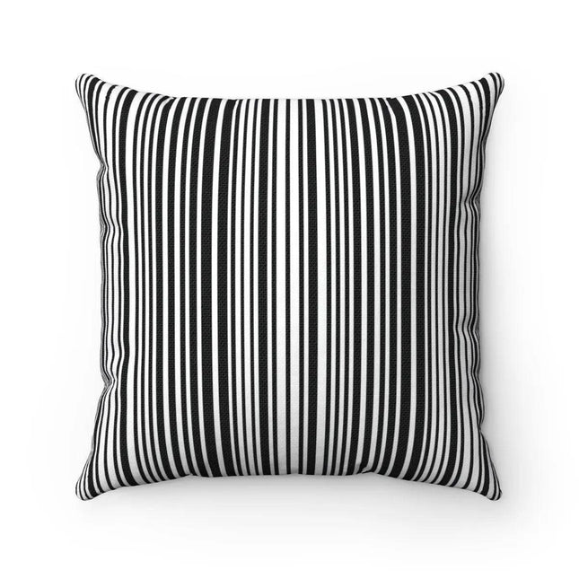 Reversible Black and White Striped Pillow Cover for Chic Home Decor