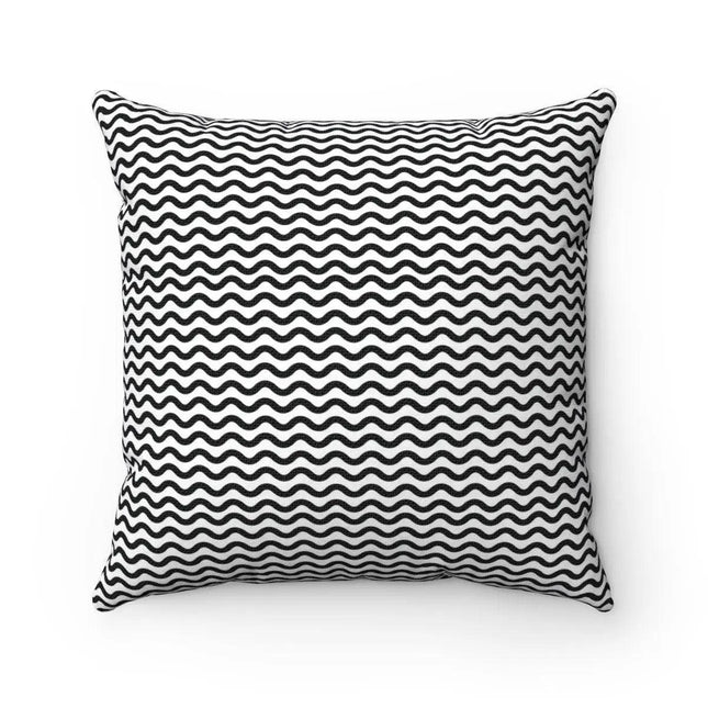 Dual-Design Elegant Black & White Cushion Cover by Elite Maison d'Elite
