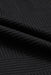 Black Textured Long Sleeve Top and Drawstring Shorts Set