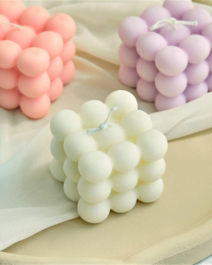 Tranquil Serenity Soy Wax Cube Candle - Aromatherapy Bliss