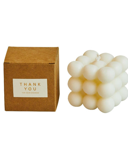 Tranquil Serenity Soy Wax Cube Candle - Aromatherapy Bliss