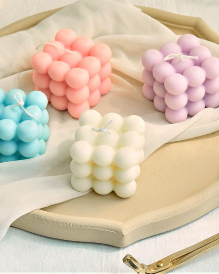 Tranquil Serenity Soy Wax Cube Candle - Aromatherapy Bliss