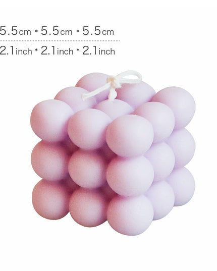 Tranquil Serenity Soy Wax Cube Candle - Aromatherapy Bliss