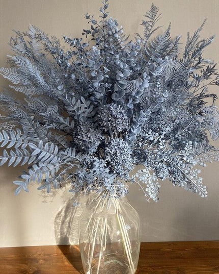 Tranquil Blue Mist Peony & Rose Silk Arrangement