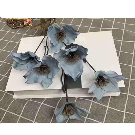 Tranquil Blue Mist Peony & Rose Silk Arrangement