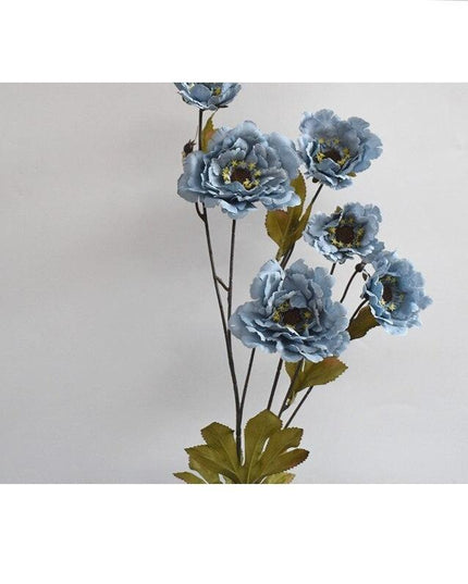 Tranquil Blue Mist Peony & Rose Silk Arrangement