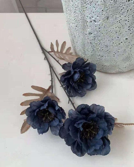 Tranquil Blue Mist Peony & Rose Silk Arrangement