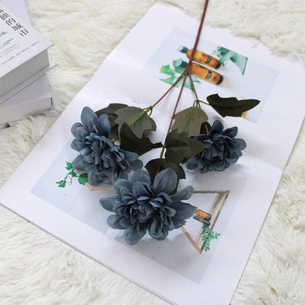 Tranquil Blue Mist Peony & Rose Silk Arrangement