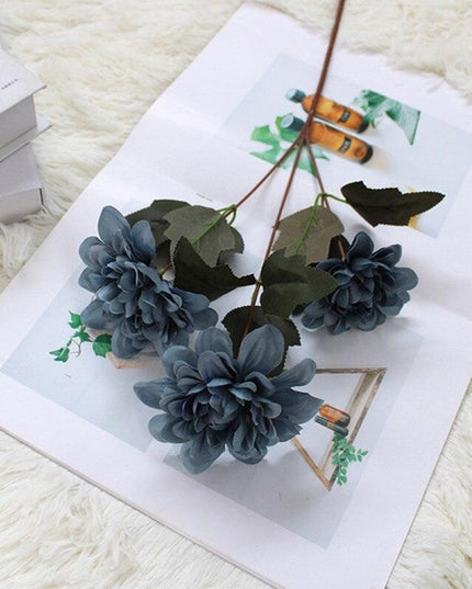 Tranquil Blue Mist Peony & Rose Silk Arrangement