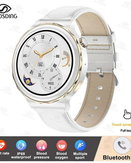 Chic Bluetooth Smartwatch for Women's Wellness with Tailored Features