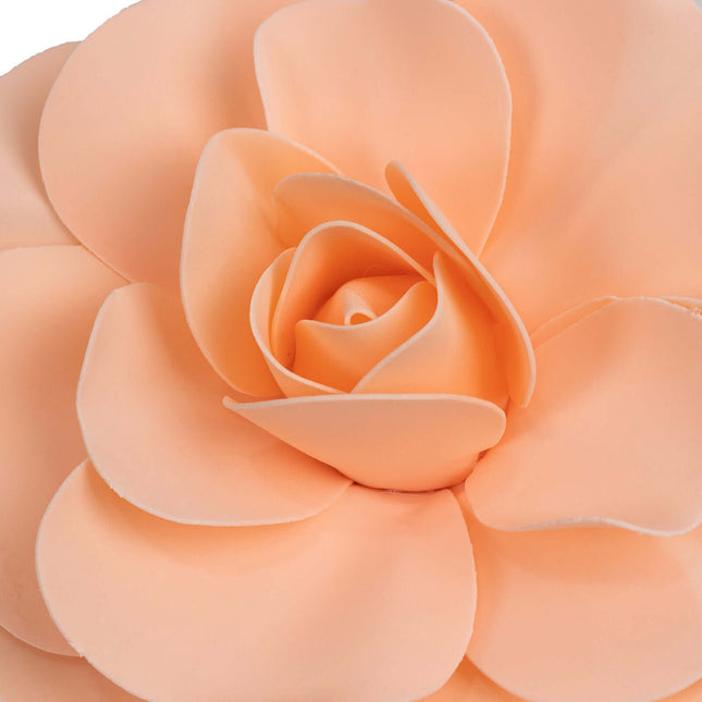 AliKopy 4 Pack 12" Blush Real Touch Foam Roses - Perfect for DIY Craft