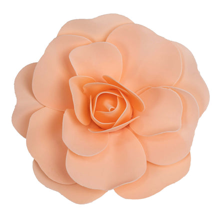 AliKopy 4 Pack 12" Blush Real Touch Foam Roses - Perfect for DIY Craft