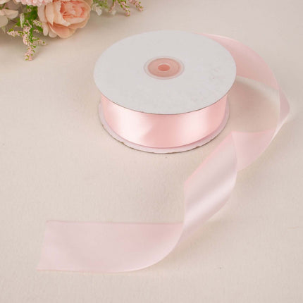 AliKopy 50 Yards Blush 1.5" Single Face Satin Ribbon - Soft & Elegant