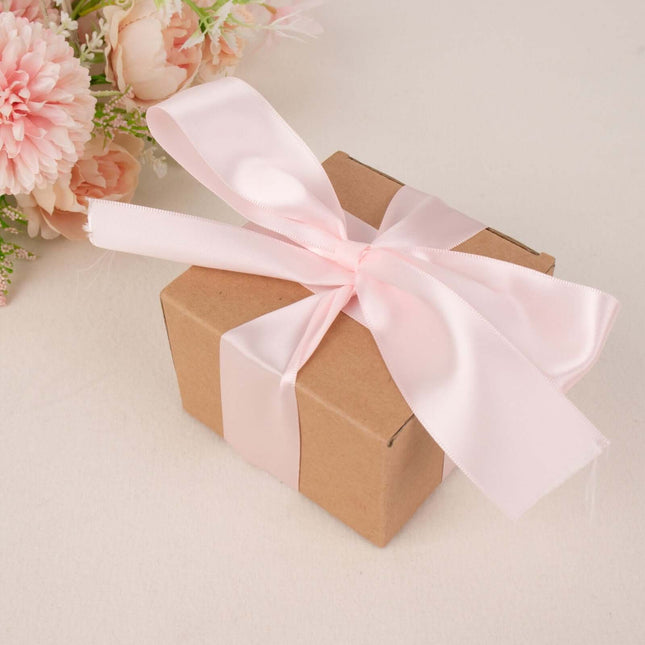 AliKopy 50 Yards Blush 1.5" Single Face Satin Ribbon - Soft & Elegant