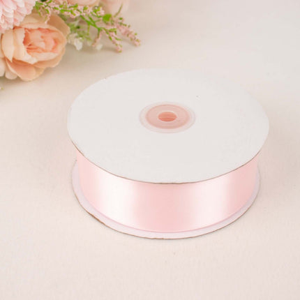 AliKopy 50 Yards Blush 1.5" Single Face Satin Ribbon - Soft & Elegant