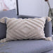 Bohemia Tassels Embroidered Linen Blend Cushion Cover with Zip Closure
