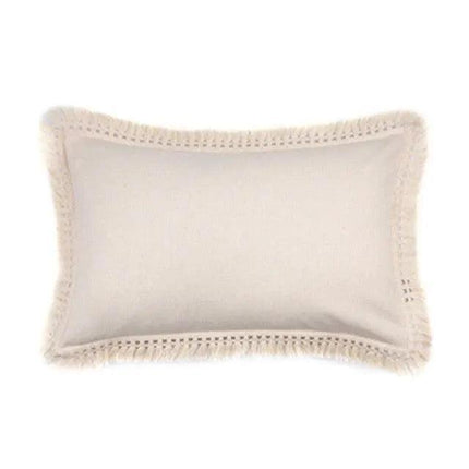 Luxurious Bohemian Moroccan Cushion Cover with Charming Tassels and Intricate Embroidery