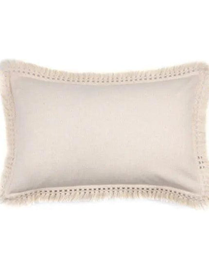 Luxurious Bohemian Moroccan Cushion Cover with Charming Tassels and Intricate Embroidery