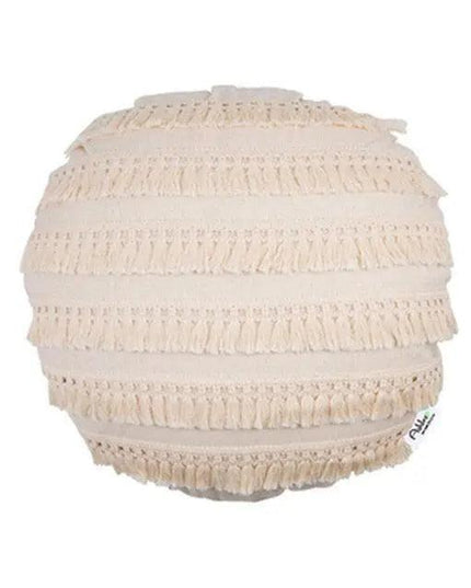 Luxurious Bohemian Moroccan Cushion Cover with Charming Tassels and Intricate Embroidery