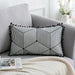 Luxurious Bohemian Moroccan Cushion Cover with Charming Tassels and Intricate Embroidery
