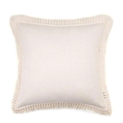 Luxurious Bohemian Moroccan Cushion Cover with Charming Tassels and Intricate Embroidery