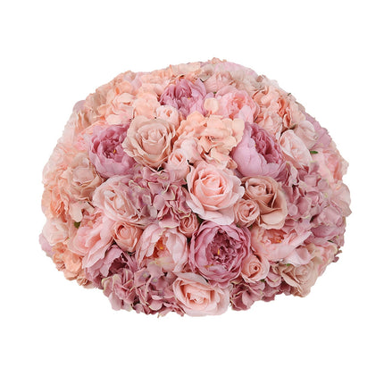 AliKopy Blush Silk Rose Wedding Centerpiece - 20" Artificial Flower Ba