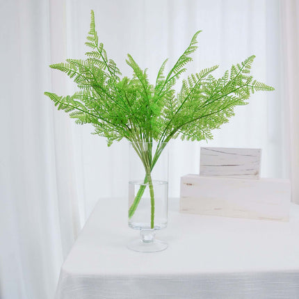 AliKopy 2 Stems Green Faux Asparagus Fern - Realistic Indoor Decor